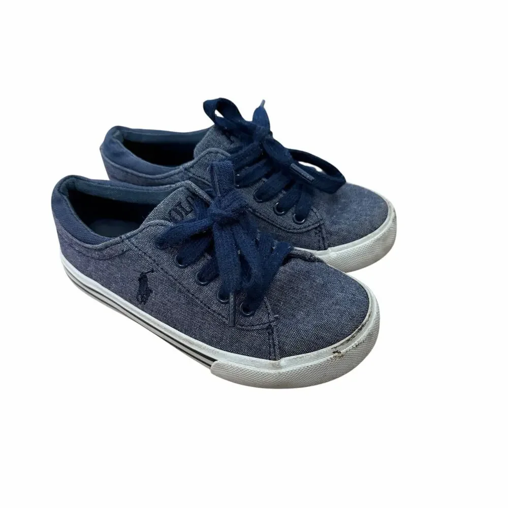 Ralph Lauren Navy Blue Sneakers Sz 10 Toddler